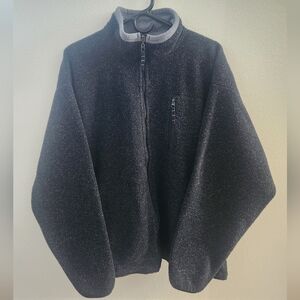 Outersport OT 2000 Black Fleece Zip-Up Mens Jacket